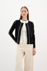 Chandail manches longues à boutons pour femme par InWear | 30110580 Noir | Boutique Vvög, vêtements mode pour homme et femme