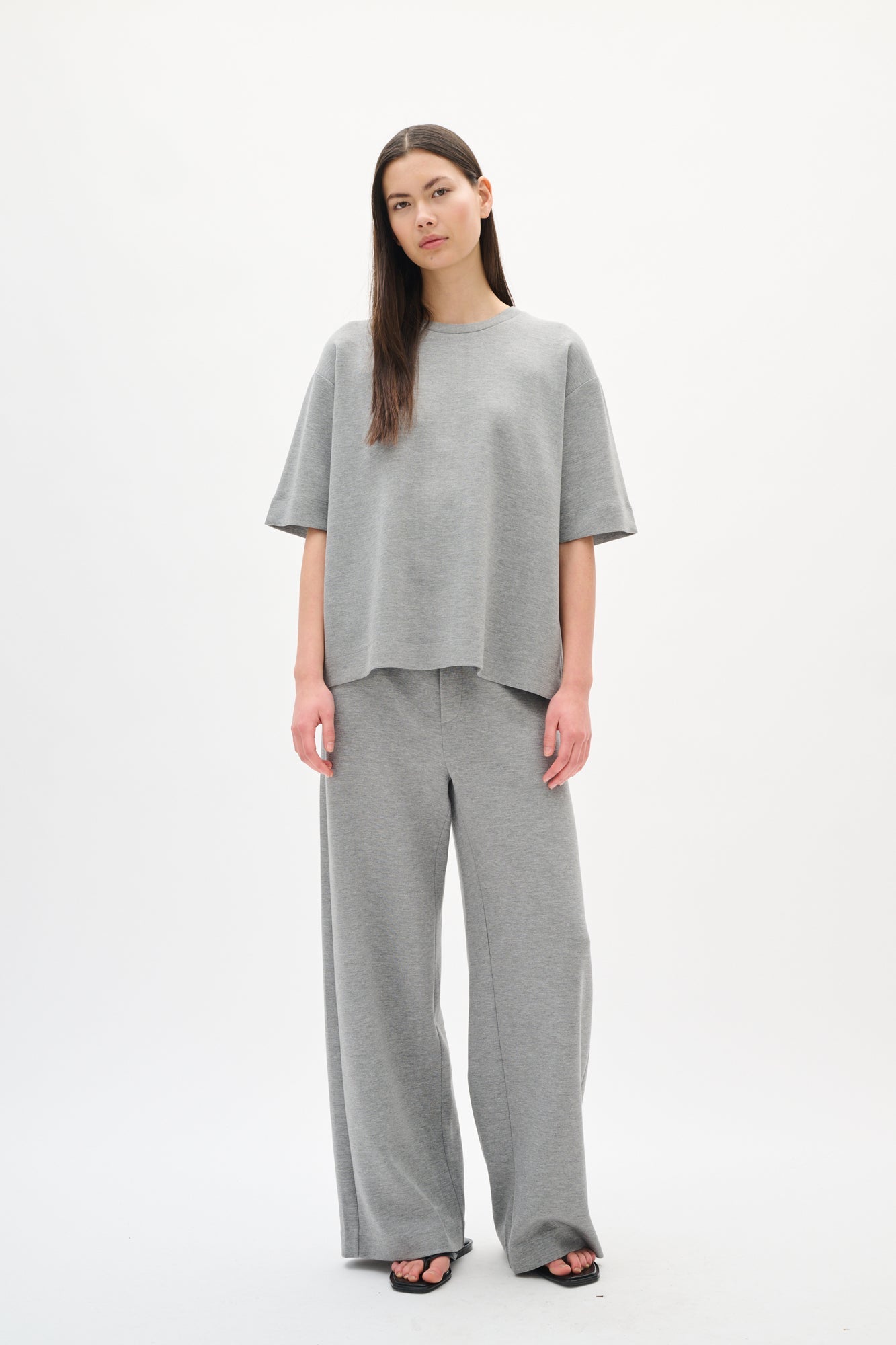 Pantalon pour femme par InWear | 30110741 Gris Moyen Mélangé | Boutique Vvög, vêtements mode pour homme et femme