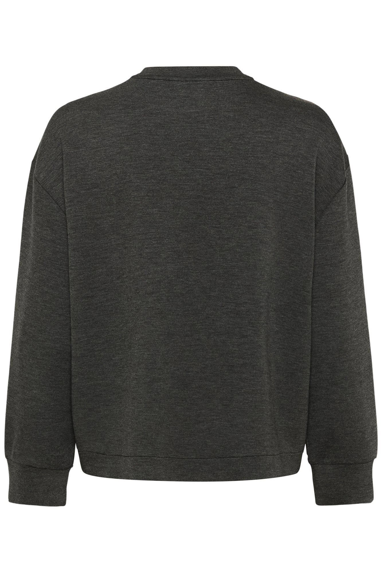 Chandail manches longues pour femme par InWear | 30111104 Gris Foncé Mélangé | Boutique Vvög, vêtements mode pour homme et femme