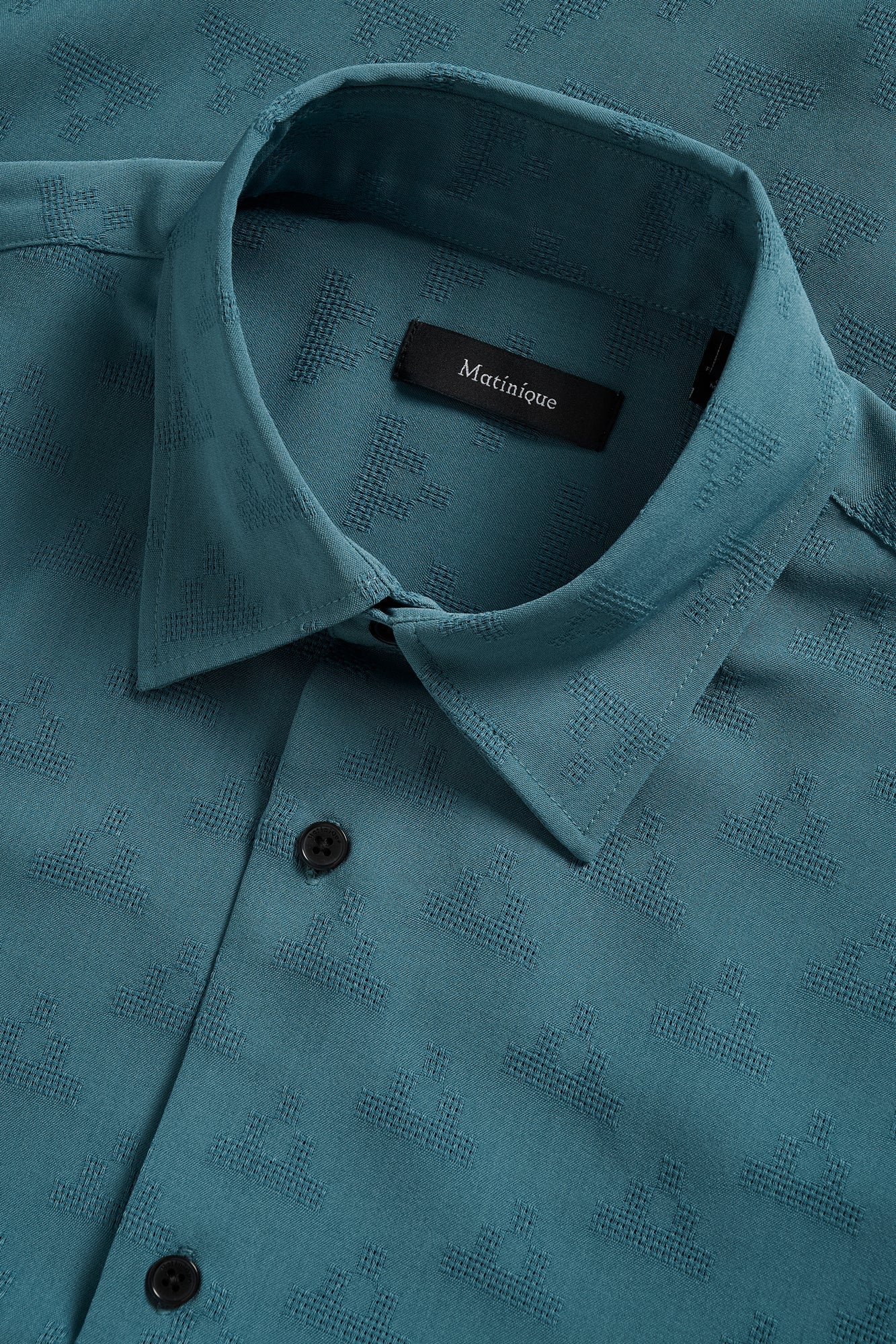 Chemise manches courtes pour homme par Matinique | 30208059 Bleu Fusion | Boutique Vvög, vêtements mode pour homme et femme