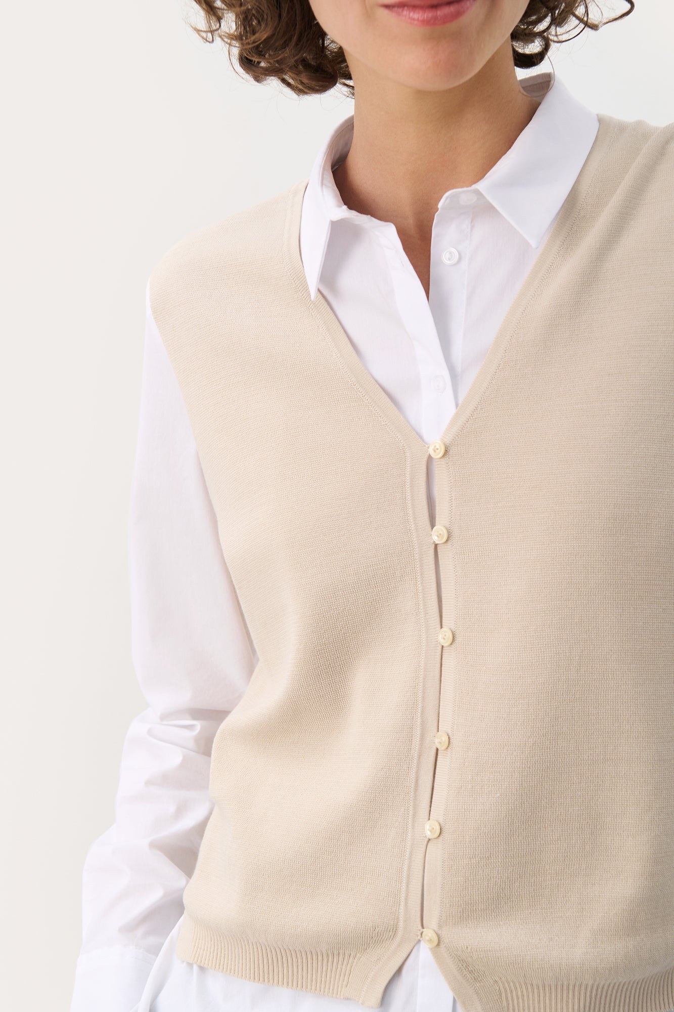 Cardigan sans manche Part Two | 30309682 Chêne Français