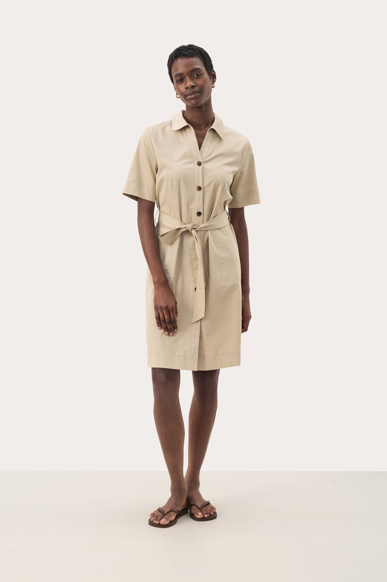 Robe pour femme par Part Two | 30309606 Poivre Blanc | Boutique Vvög, vêtements mode pour homme et femme