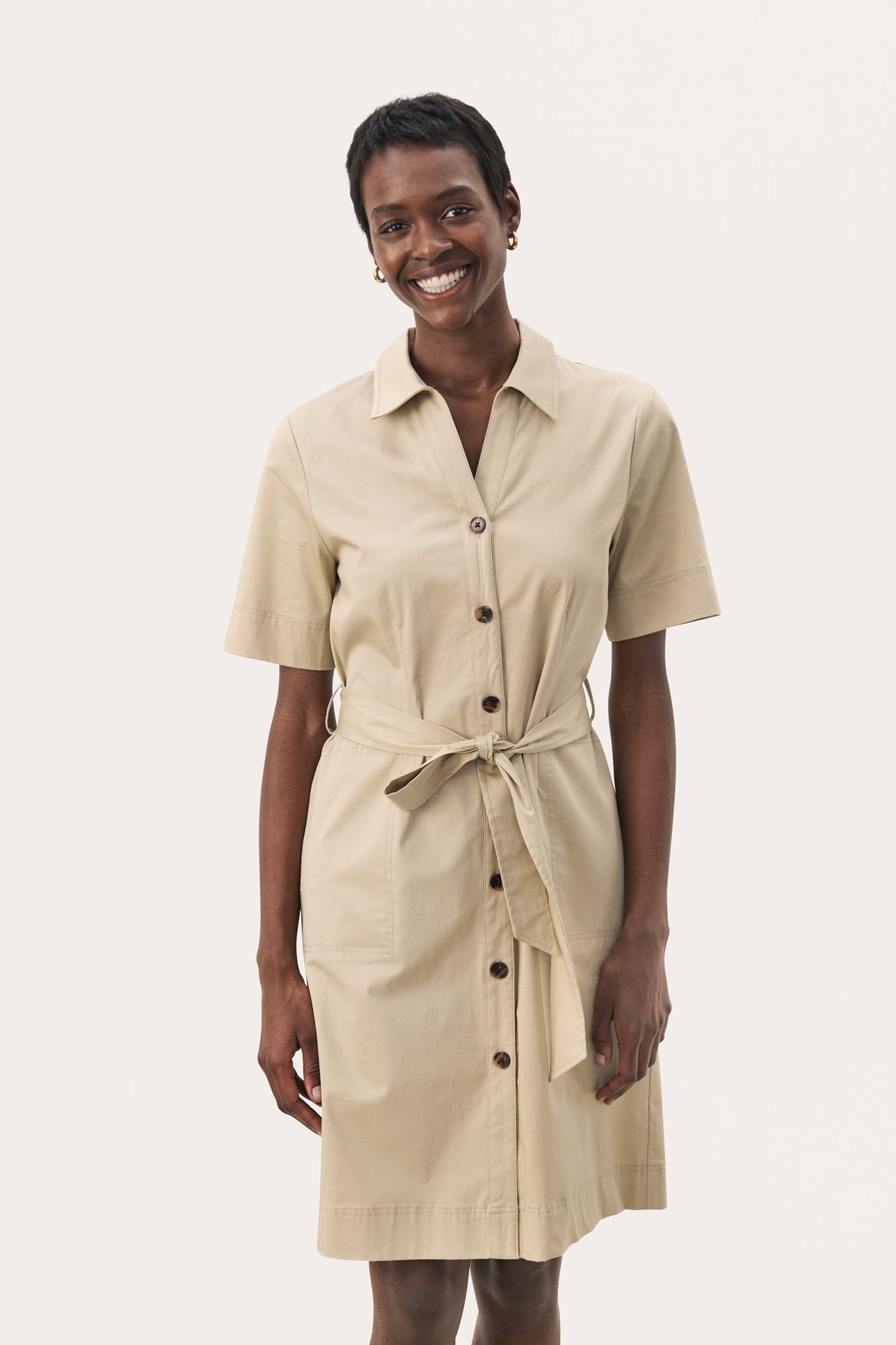 Robe pour femme par Part Two | 30309606 Poivre Blanc | Boutique Vvög, vêtements mode pour homme et femme