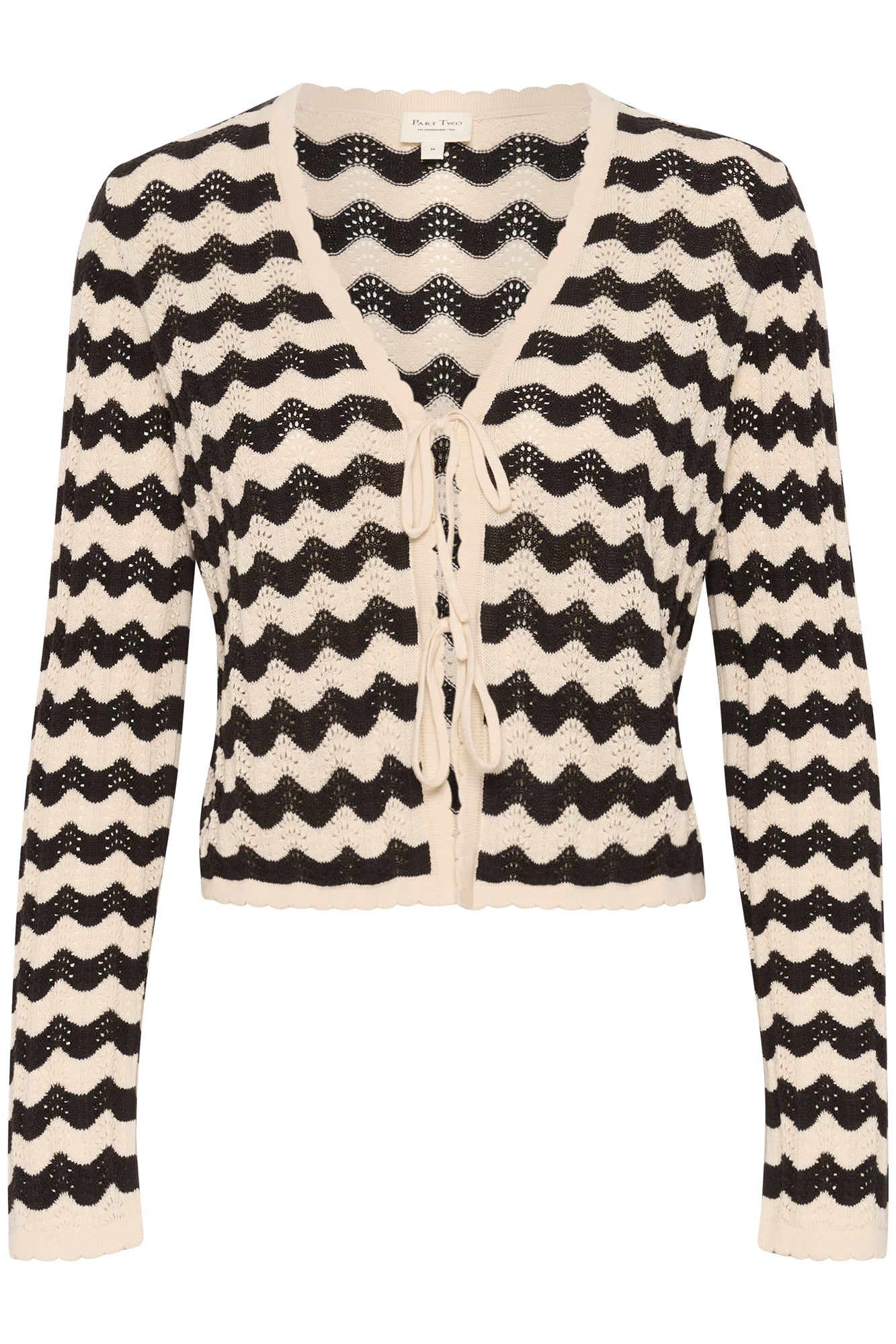 Cardigan pour femme par Part Two | 30309679 Eggnog/Noir | Boutique Vvög, vêtements mode pour homme et femme