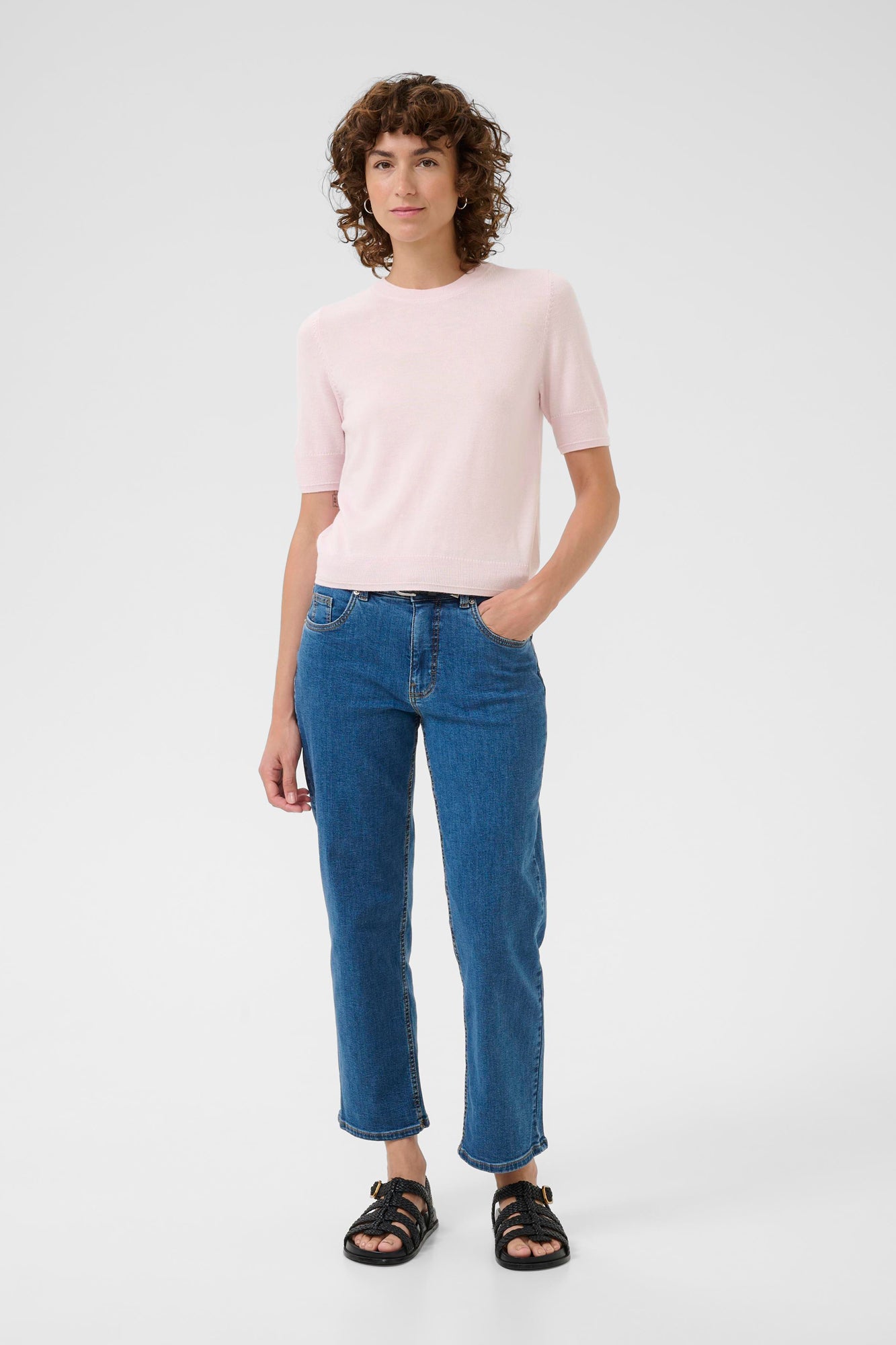 Chandail manches courtes pour femme par Part Two | 30309791 Craie Mauve | Boutique Vvög, vêtements mode pour homme et femme
