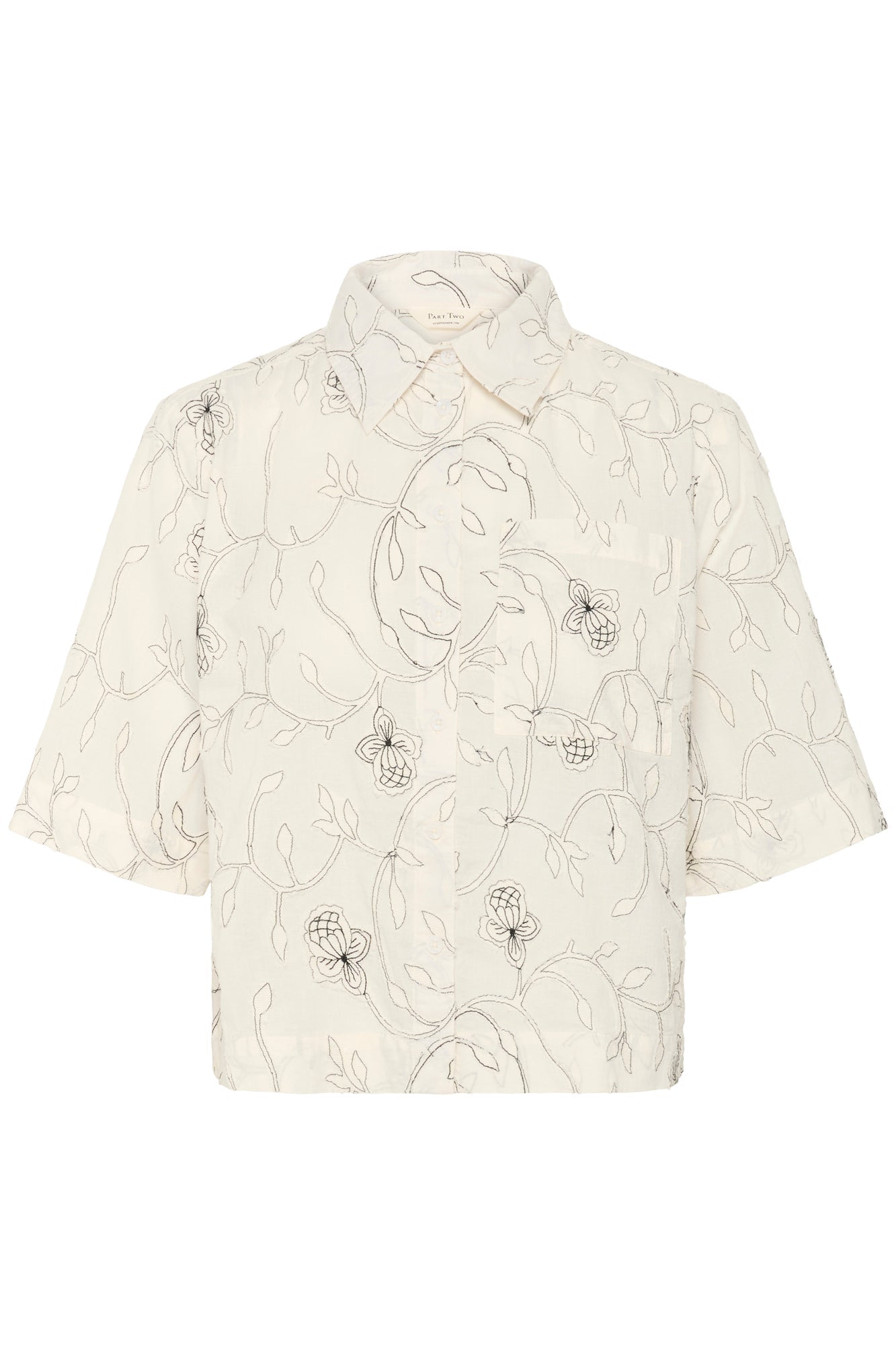 Blouse pour femme par Part Two | 30309825 Surpiqûre Noire | Boutique Vvög, vêtements mode pour homme et femme