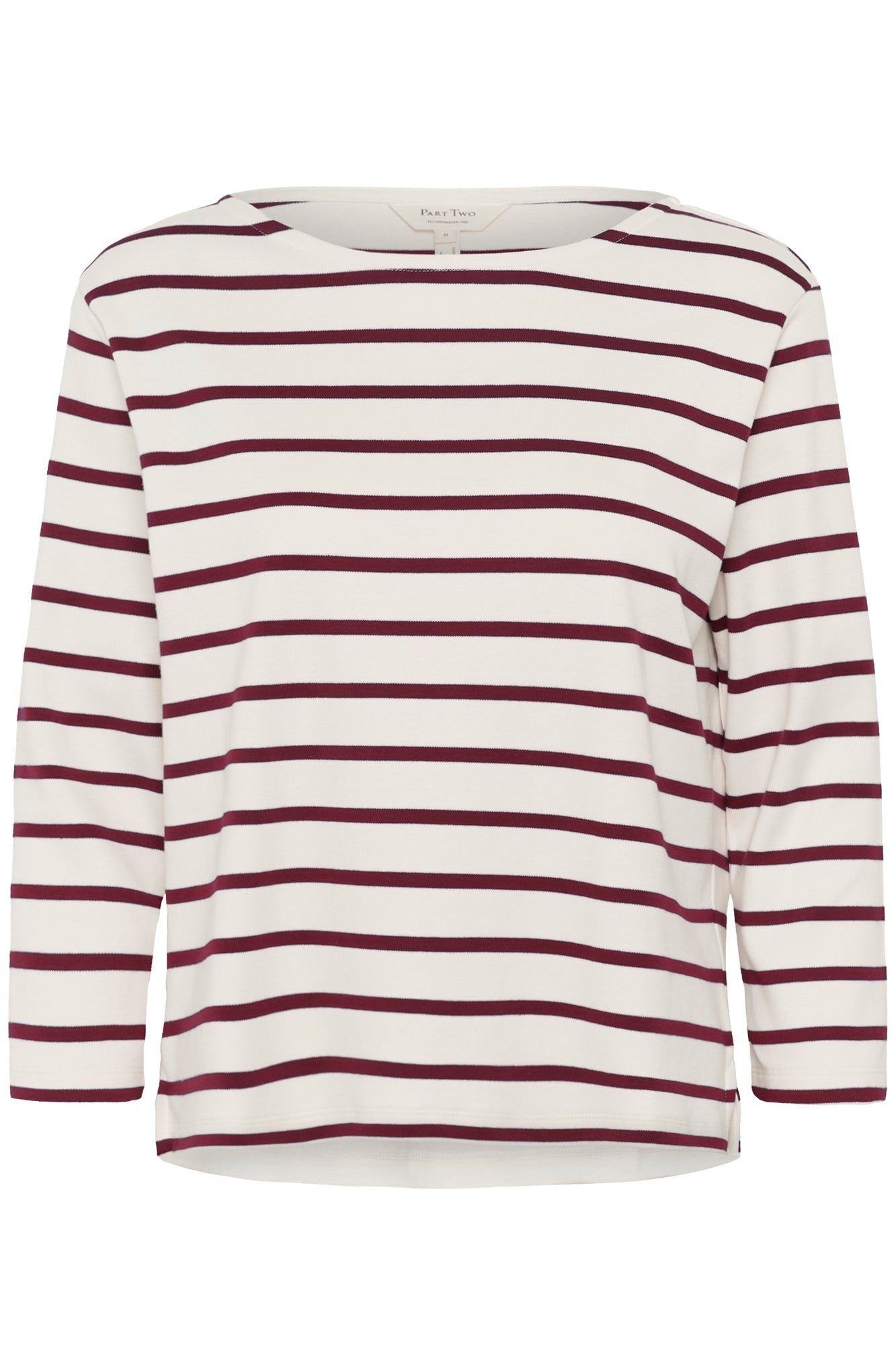 Chandail manches longues pour femme par Part Two | 30309864 Rayures Porto Tawny | Boutique Vvög, vêtements mode pour homme et femme
