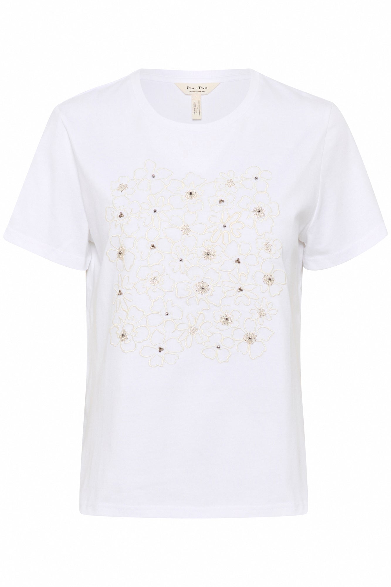 T-Shirt pour femme par Part Two | 30309872 Broderie Blanche | Boutique Vvög, vêtements mode pour homme et femme