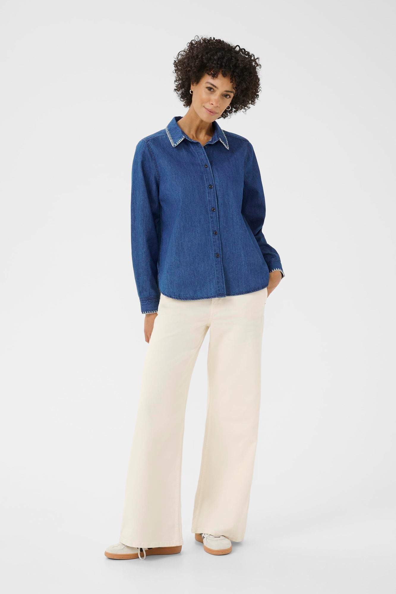 Blouse pour femme par Part Two | 30309970 Bleu Moyen | Boutique Vvög, vêtements mode pour homme et femme