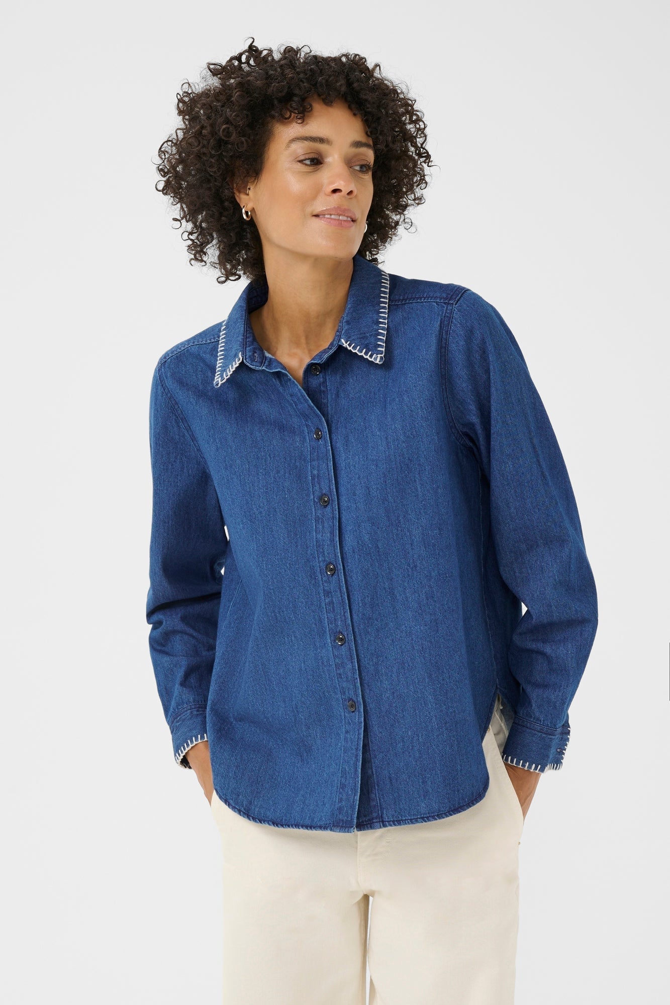 Blouse pour femme par Part Two | 30309970 Bleu Moyen | Boutique Vvög, vêtements mode pour homme et femme