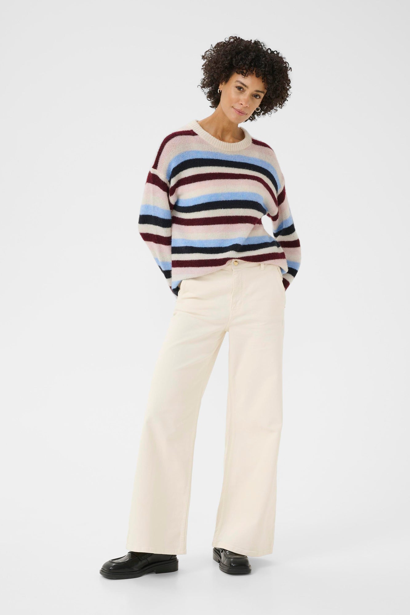 Chandail manches longues pour femme par Part Two | 30310074 Rayures Multiples | Boutique Vvög, vêtements mode pour homme et femme