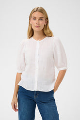 Blouse pour femme par Part Two | 30310416 Blanc Éclatant | Boutique Vvög, vêtements mode pour homme et femme