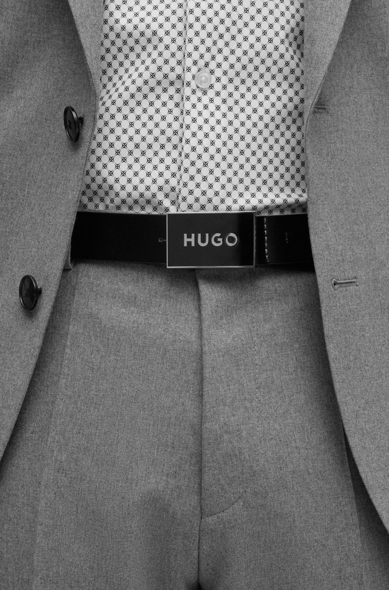 Ceinture pour homme par HUGO BOSS | 50480389 Noir/001-BLACK | Boutique Vvög, vêtements mode pour homme et femme