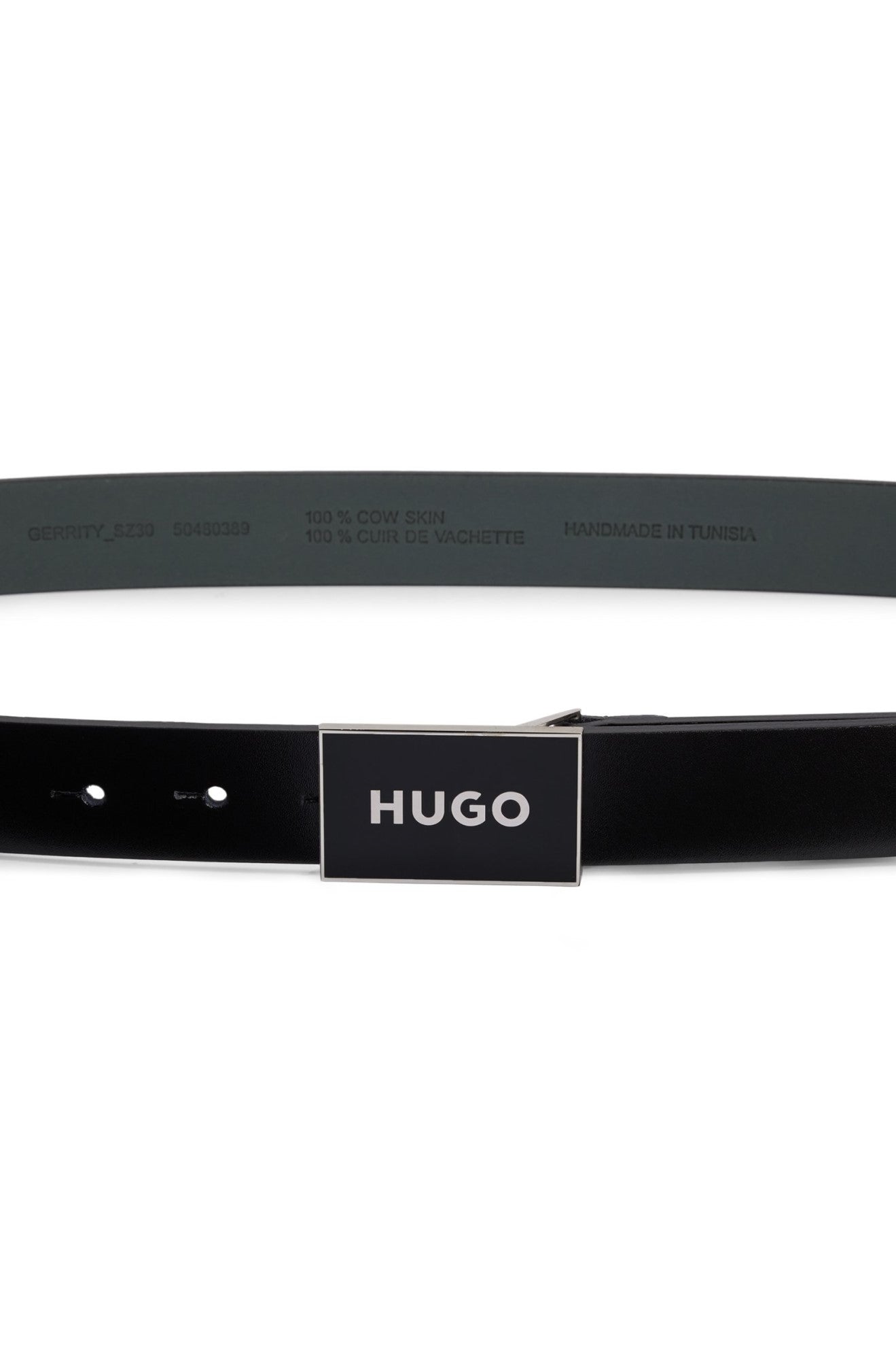 Ceinture pour homme par HUGO BOSS | 50480389 Noir/001-BLACK | Boutique Vvög, vêtements mode pour homme et femme