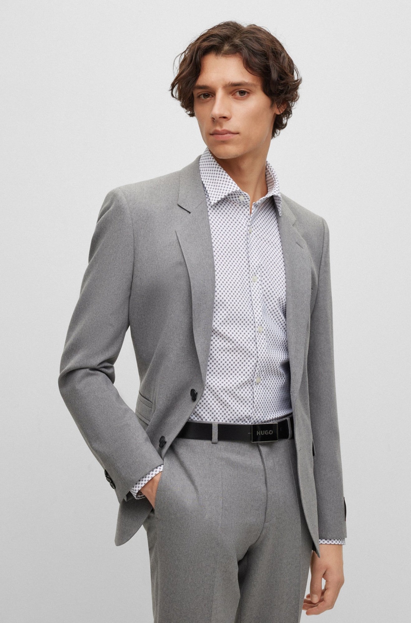 Ceinture pour homme par HUGO BOSS | 50480389 Noir/001-BLACK | Boutique Vvög, vêtements mode pour homme et femme