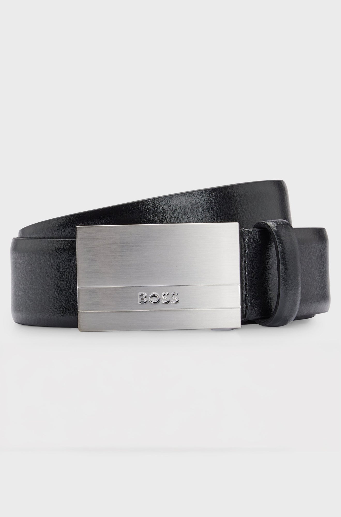 Ceinture pour homme par HUGO BOSS | 50480955 Noir | Boutique Vvög, vêtements mode pour homme et femme