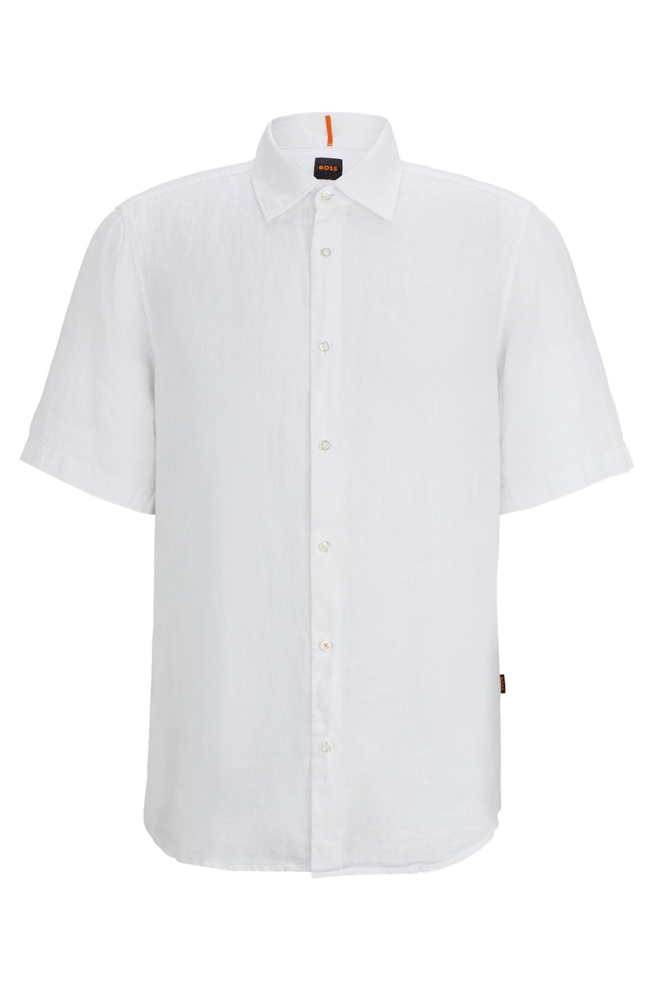 Chemise manches courtes pour homme par HUGO BOSS collection Orange | 50489345 Blanc/100-WHITE | Boutique Vvög, vêtements mode pour homme et femme