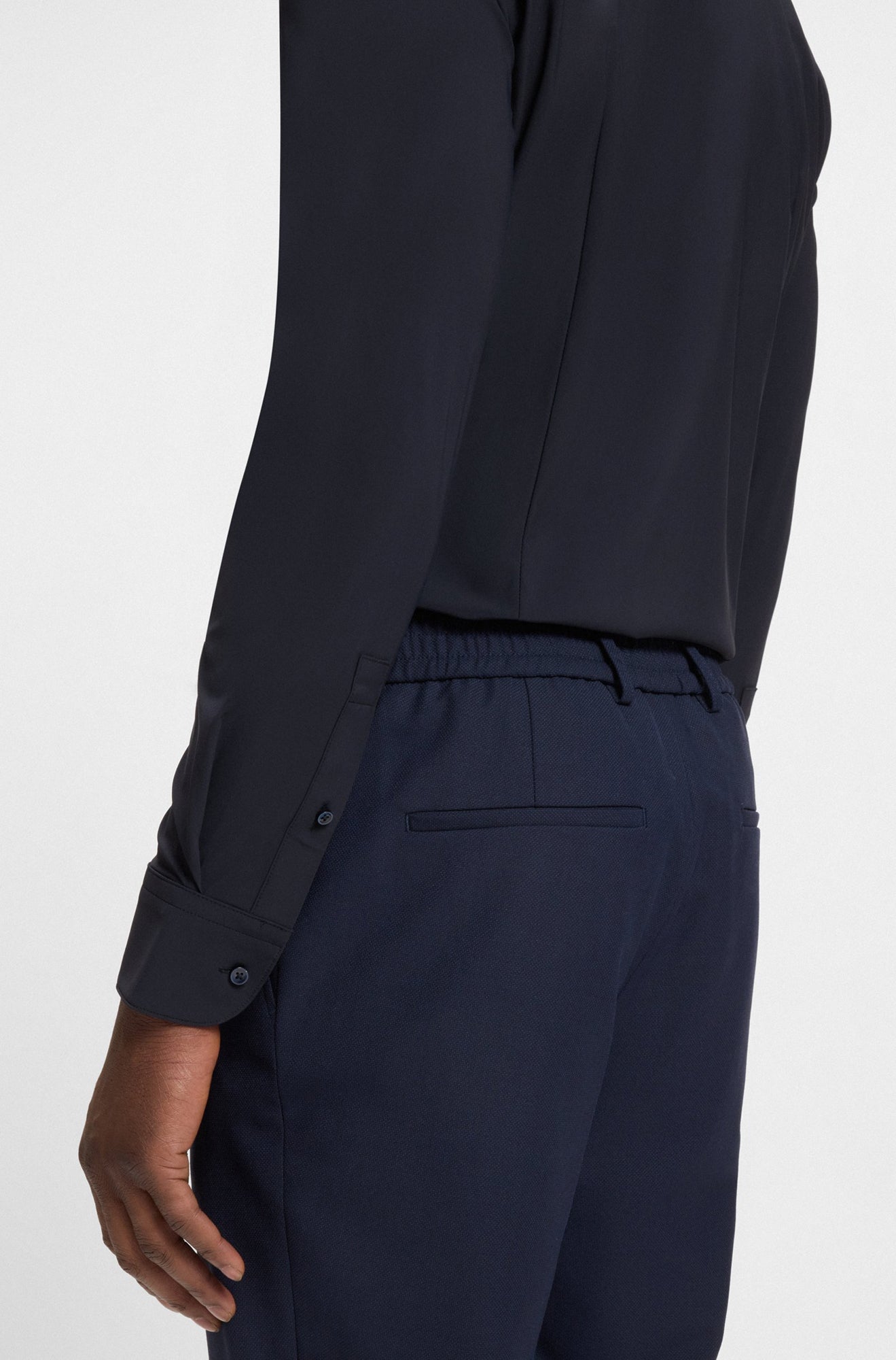 Chemise habillée pour homme par HUGO BOSS | 50503554 Bleu Foncé | Boutique Vvög, vêtements mode pour homme et femme