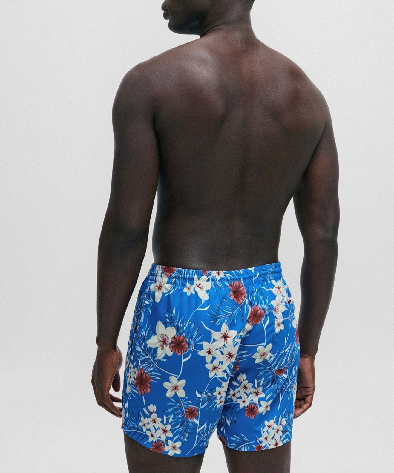 Maillot de bain short pour homme par HUGO BOSS collection Détente | 50508844 Bleu moyen/423-MEDIUM BLUE | Boutique Vvög, vêtements mode pour homme et femme