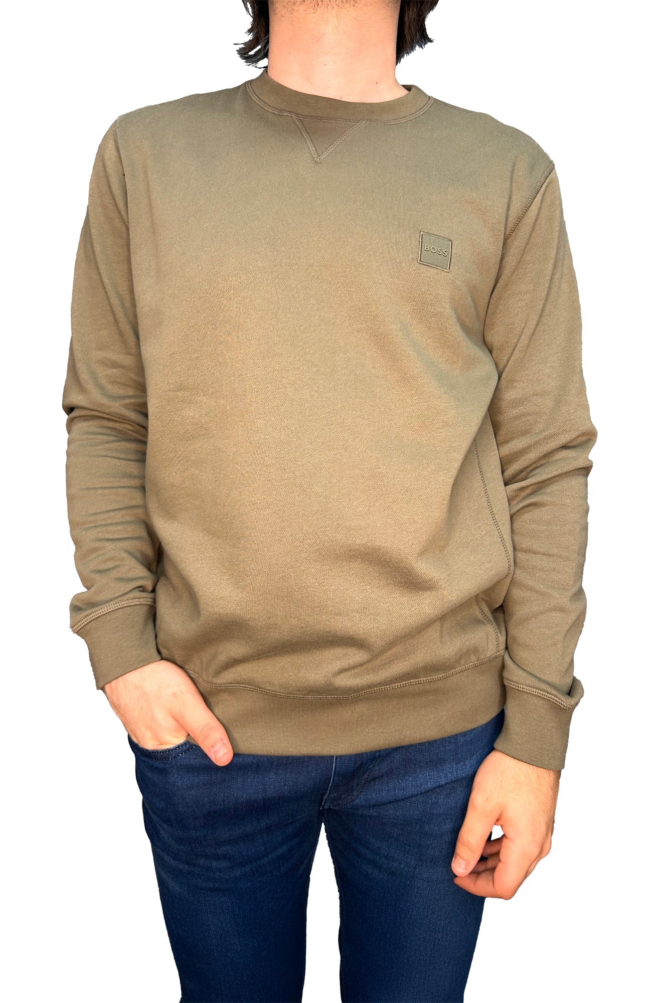 Chandail manches longues pour homme par HUGO BOSS | 50509323 Vert Ouvert | Boutique Vvög, vêtements mode pour homme et femme