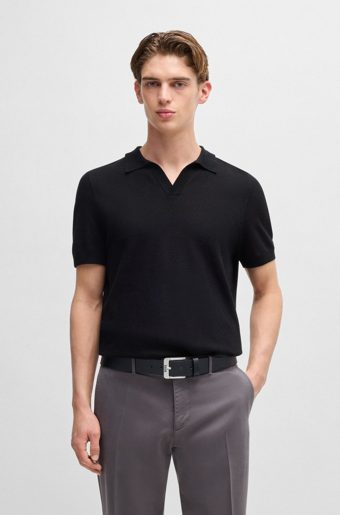 Ceinture pour homme par HUGO BOSS | 50512795 Noir | Boutique Vvög, vêtements mode pour homme et femme