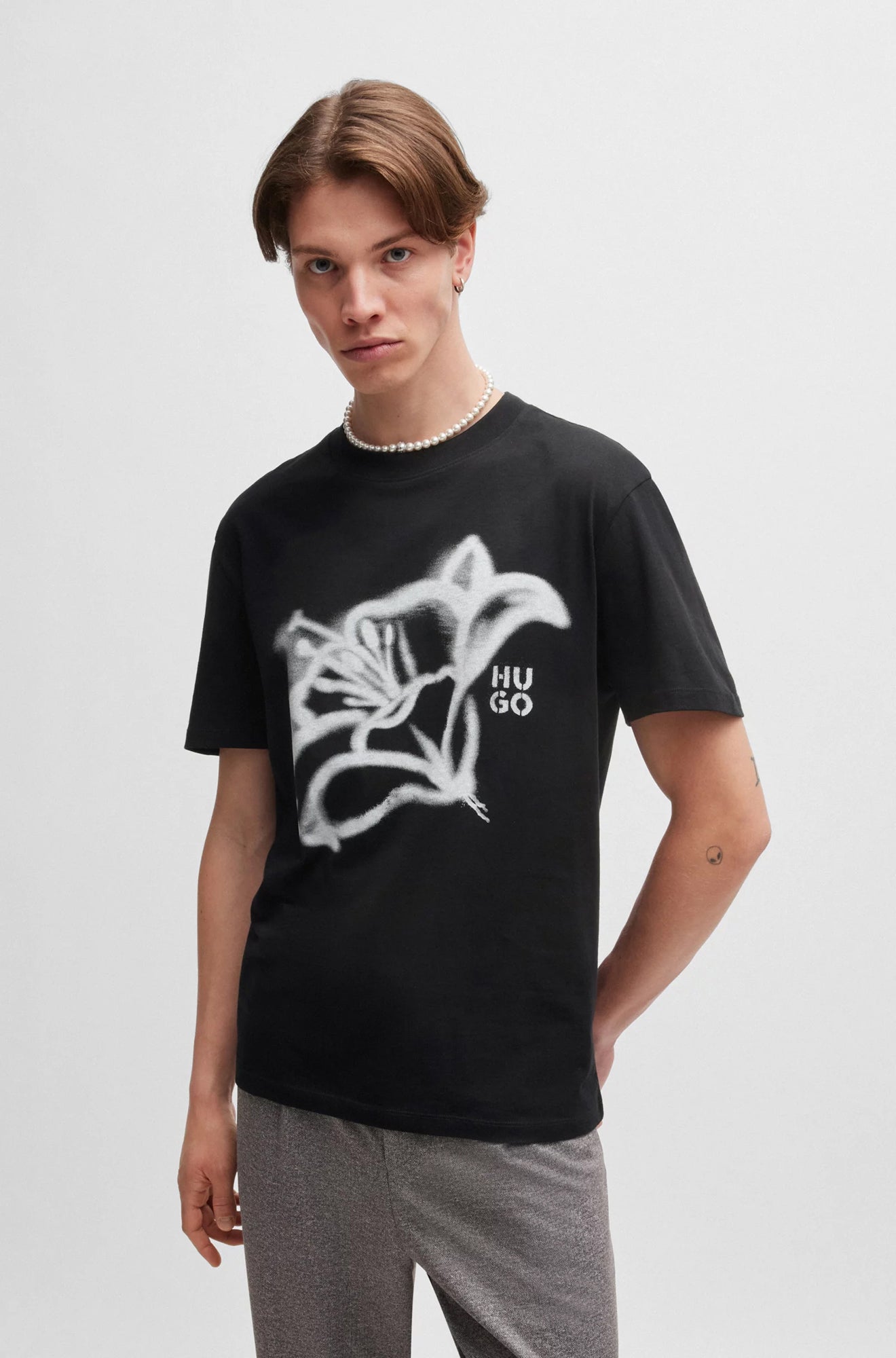 Men's T-Shirt by HUGO BOSS | 50516711 Black | Boutique Vvög
