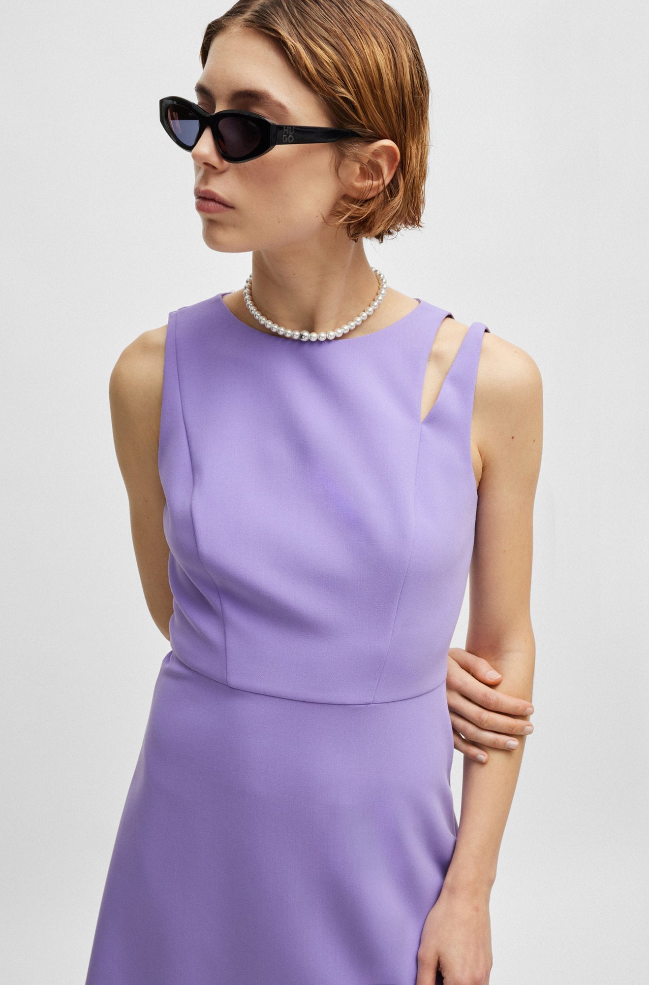 Robe pour femme par HUGO BOSS | 50516756 Mauve | Boutique Vvög, vêtements mode pour homme et femme