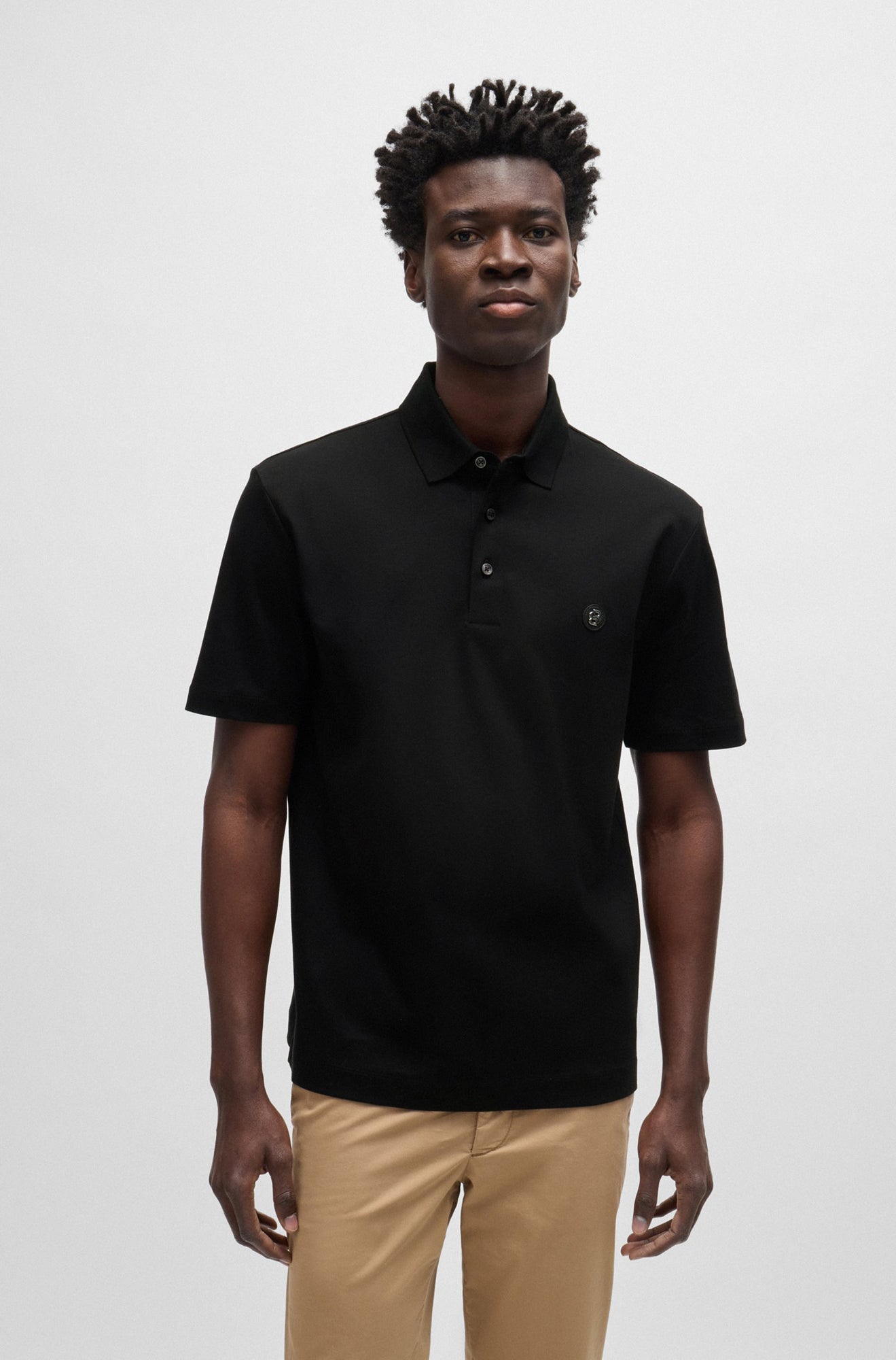 Men's polo by HUGO BOSS 50520297 Black Boutique Vvög fashion