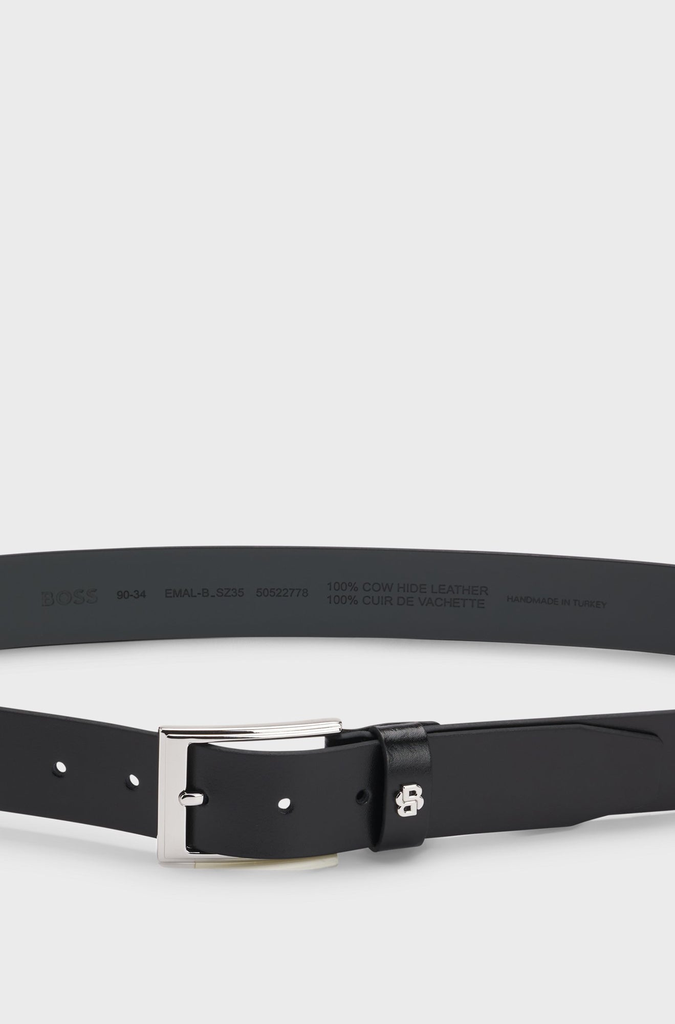 Ceinture pour homme par HUGO BOSS | 50522778 Noir | Boutique Vvög, vêtements mode pour homme et femme