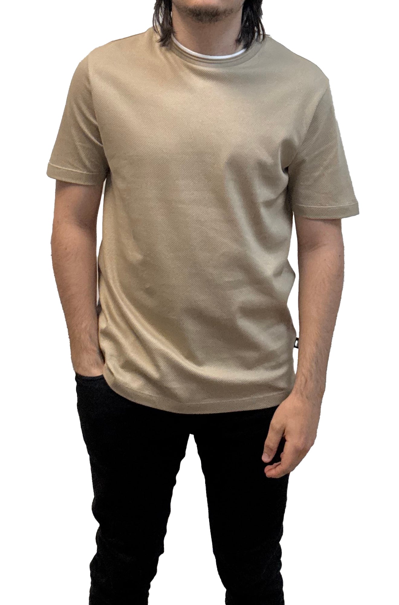 T-Shirt sport pour homme par HUGO BOSS | 50524998 Beige Clair | Boutique Vvög, vêtements mode pour homme et femme