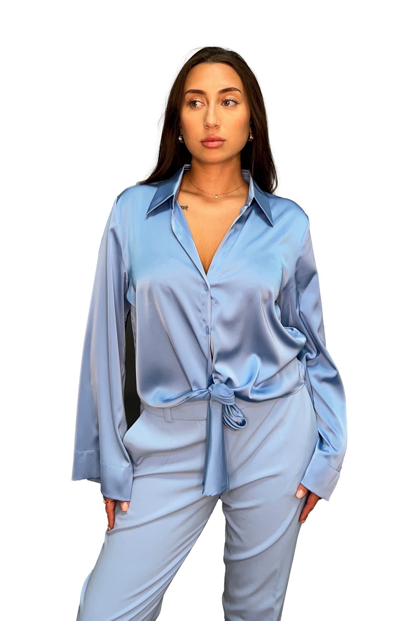 Blouse pour femme par HUGO BOSS | 50531538 Bleu Pastel | Boutique Vvög, vêtements mode pour homme et femme