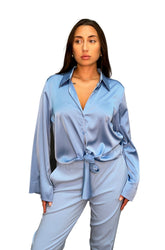 Blouse pour femme par HUGO BOSS | 50531538 Bleu Pastel | Boutique Vvög, vêtements mode pour homme et femme