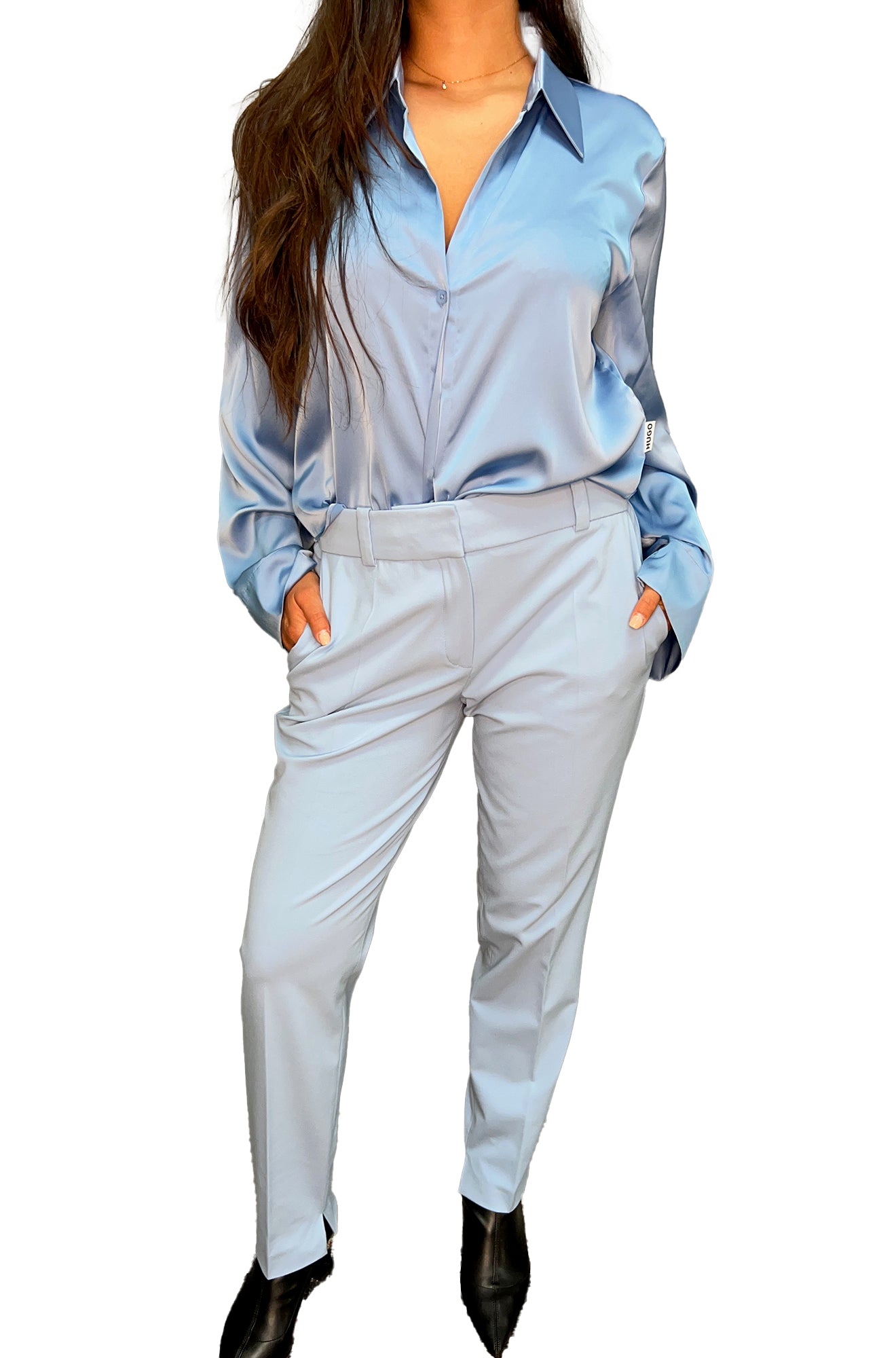 Pantalon pour femme par HUGO BOSS | 50533904 Bleu Pastel | Boutique Vvög, vêtements mode pour homme et femme