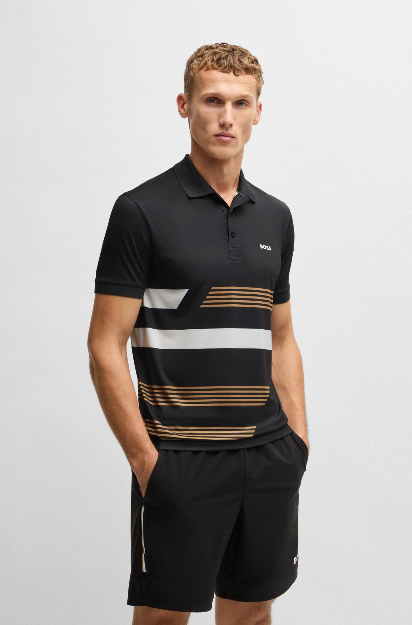 Men's polo by HUGO BOSS | 50536785 Black | Boutique Vvög , fashion