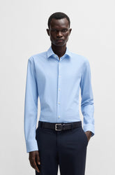Chemise manches longues habillée pour homme par HUGO BOSS | 50539392 Bleu Pastel | Boutique Vvög, vêtements mode pour homme et femme