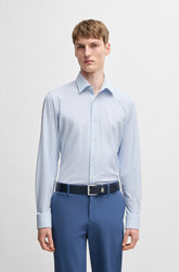 Chemise manches longues habillée pour homme par HUGO BOSS | 50539431 Bleu Pastel | Boutique Vvög, vêtements mode pour homme et femme
