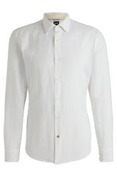 Chemise manches longues habillée pour homme par HUGO BOSS | 50539531 Blanc | Boutique Vvög, vêtements mode pour homme et femme