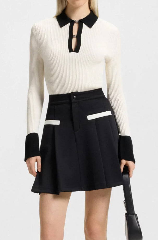 Chandail à col ouvert pour femme par HUGO BOSS | 50542608 Blanc Ouvert | Boutique Vvög, vêtements mode pour homme et femme
