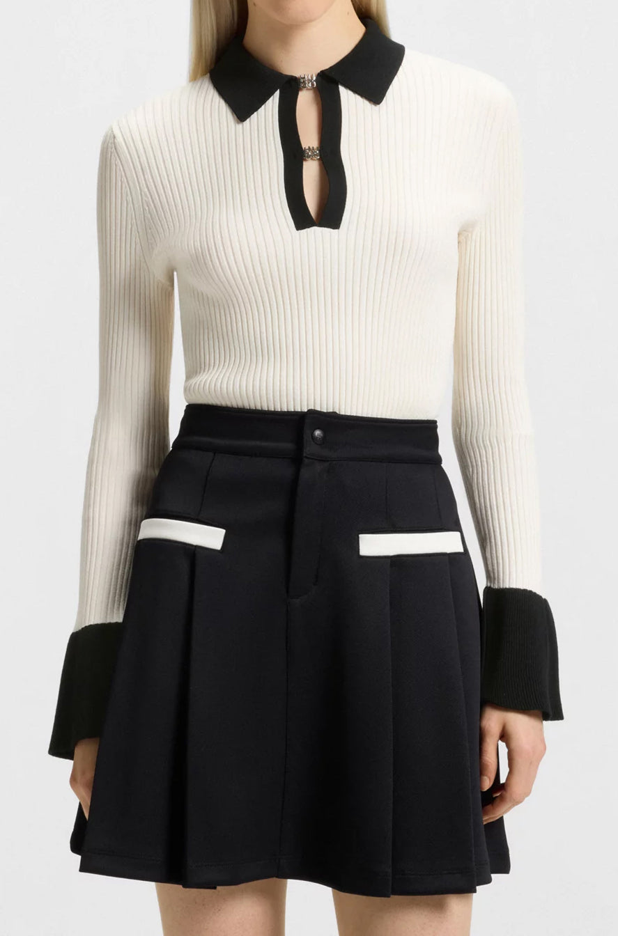 Chandail à col ouvert pour femme par HUGO BOSS | 50542608 Blanc Ouvert | Boutique Vvög, vêtements mode pour homme et femme