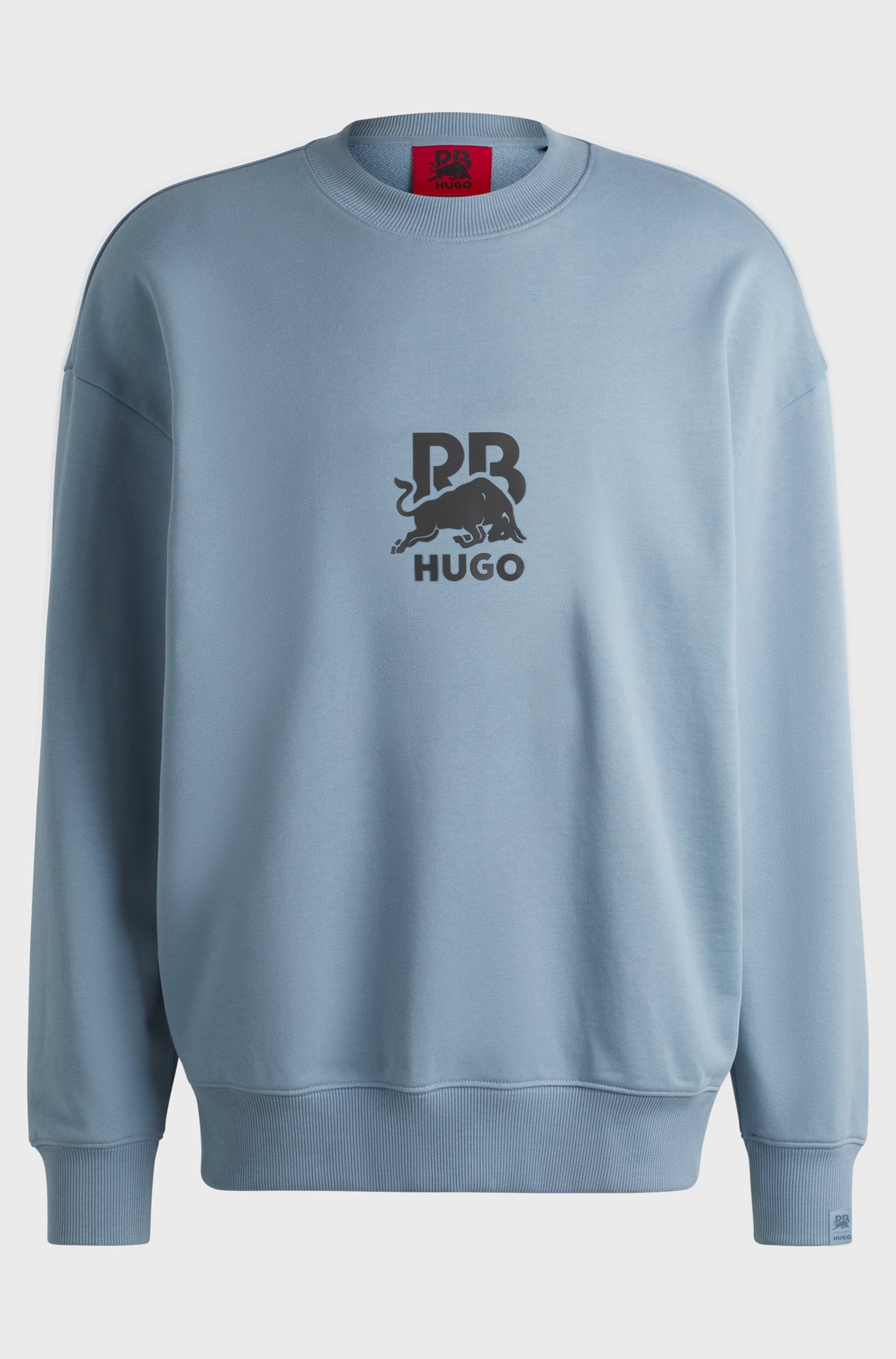 Chandail manches longues pour homme par HUGO BOSS | 50542806 Bleu Moyen | Boutique Vvög