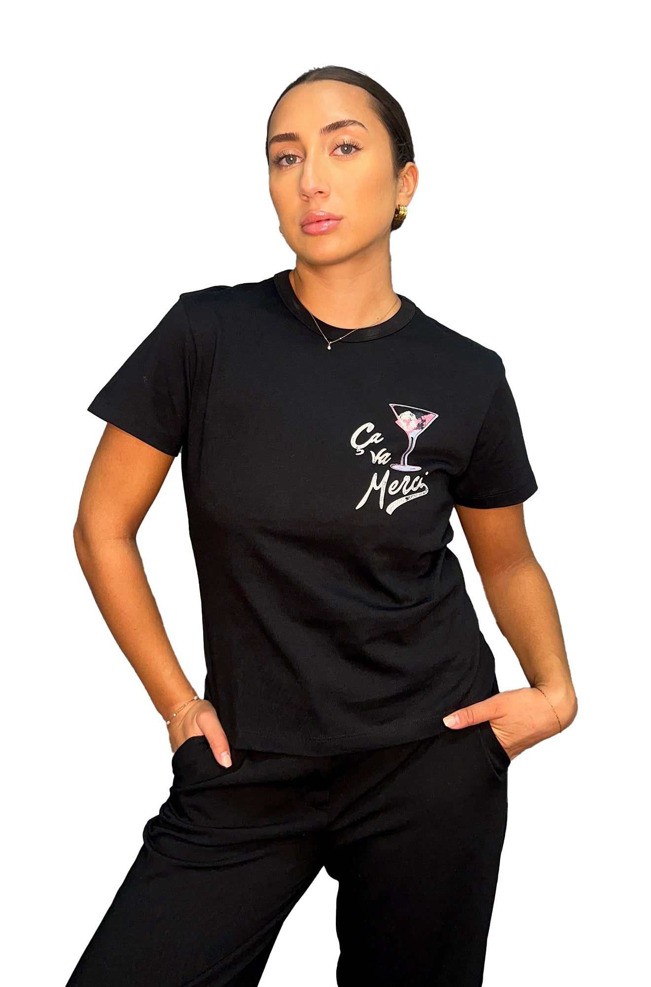 T-Shirt pour femme par HUGO BOSS | 50544897 Noir | Boutique Vvög, vêtements mode pour homme et femme