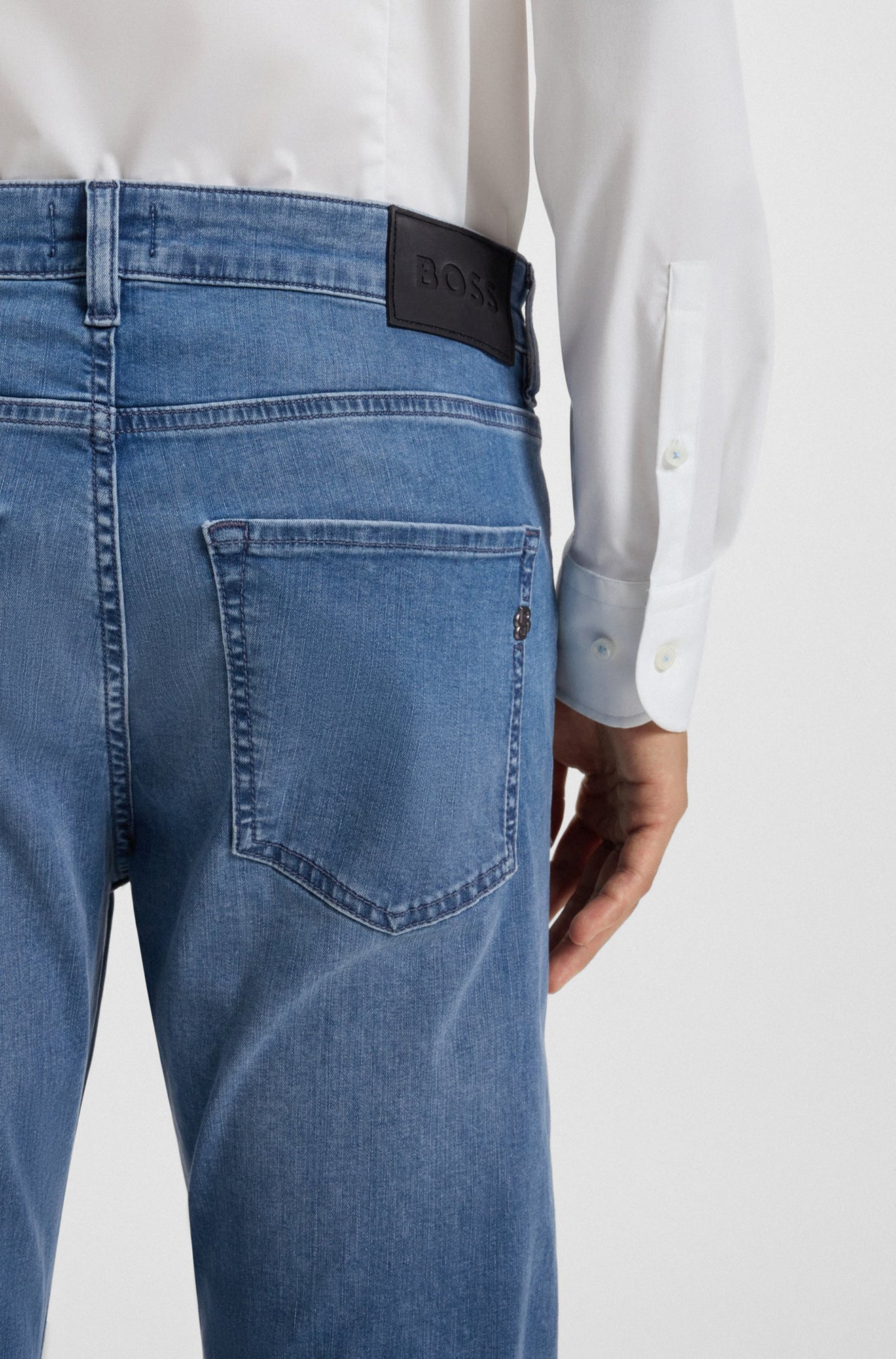 Jeans pour homme par HUGO BOSS | 50544918 Turquoise | Boutique Vvög, vêtements mode pour homme et femme