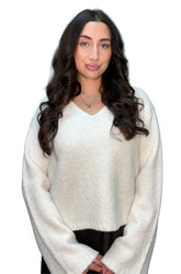 Chandail manches longues pour femme par HUGO | 50548259 Blanc Ouvert | Boutique Vvög, vêtements mode pour homme et femme