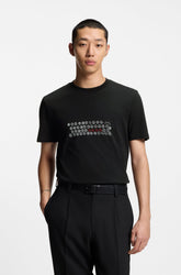 T-Shirt pour homme par HUGO BOSS | 50553755 Noir | Boutique Vvög, vêtements mode pour homme et femme