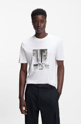T-Shirt pour homme par HUGO BOSS | 50553755 Blanc | Boutique Vvög, vêtements mode pour homme et femme