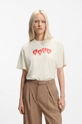 T-Shirt pour femme par HUGO BOSS | 50561164 Naturel | Boutique Vvög, vêtements mode pour homme et femme
