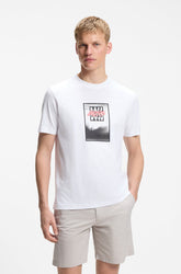 T-Shirt pour homme par HUGO BOSS | 50561846 Blanc | Boutique Vvög, vêtements mode pour homme et femme