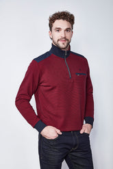 Chandail avec zip au collet pour homme par Fellows | 52 2659 180 | Boutique Vvög, vêtements mode pour homme et femme
