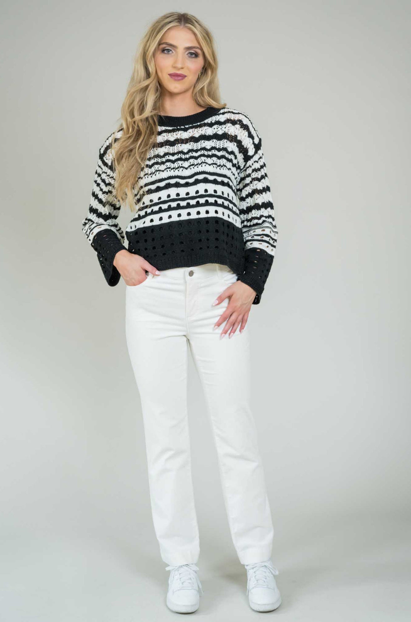 Pantalon pour femme par Lisette L | 925 1108 Blanc Hiver | Boutique Vvög, vêtements mode pour homme et femme