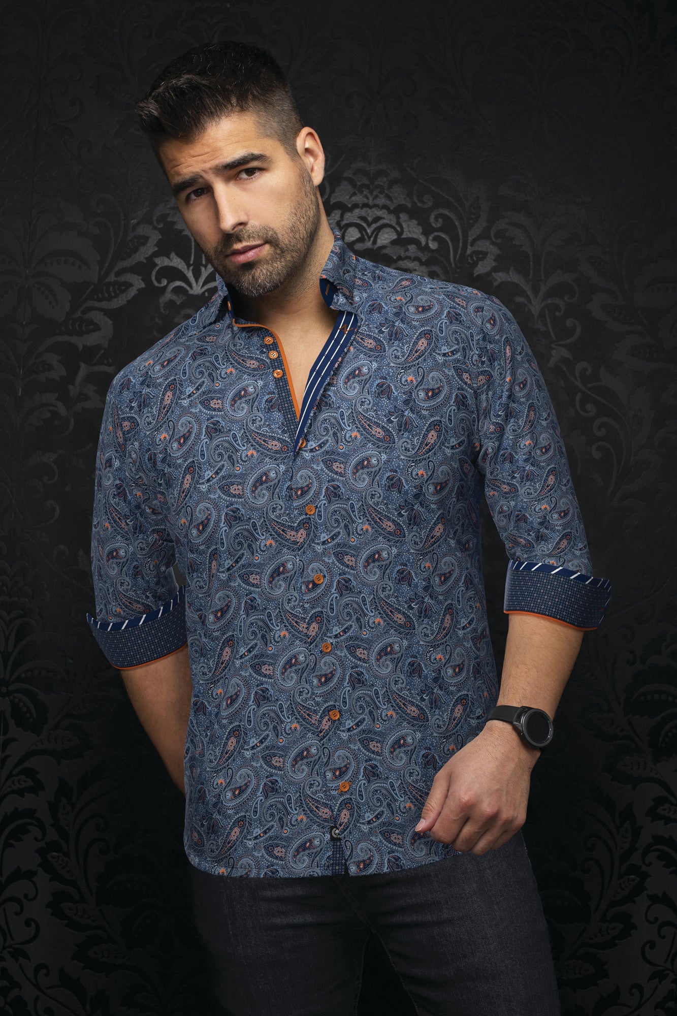 Chemise manches longues pour homme par Au Noir | ALTO Marine | Boutique Vvög, inventaire complet de la marque Au Noir